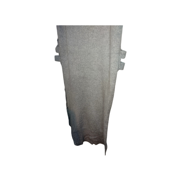 Fate Womens Sleeveless Turtleneck Cashmere Blend Sweater Dress Gray Large - Picture 7 of 16